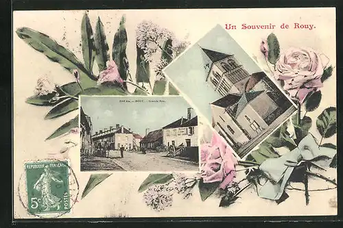 AK Rouy, Grande Rue, l'Eglise