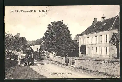 AK Villiers-sur-Yonne, La Mairie