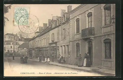 AK Chatillon, Rue d`aron, Quartier de la Poste