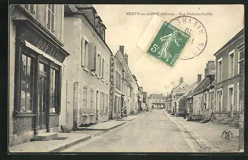 AK Neuvy-sur-Loire, Rue Onezime-Lafille