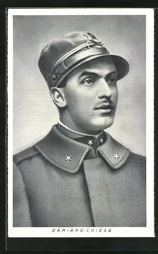 AK Portrait von Damiano Chiesa, Italienischer Irredentist