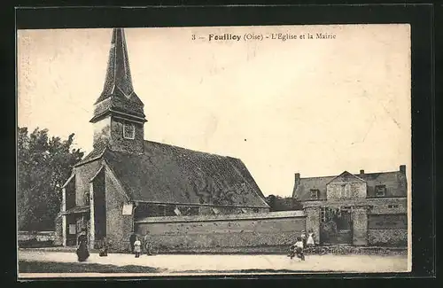 AK Fouilloy, L`Eglise et la Mairie