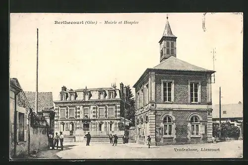 AK Berthecourt, Mairie et Hospice