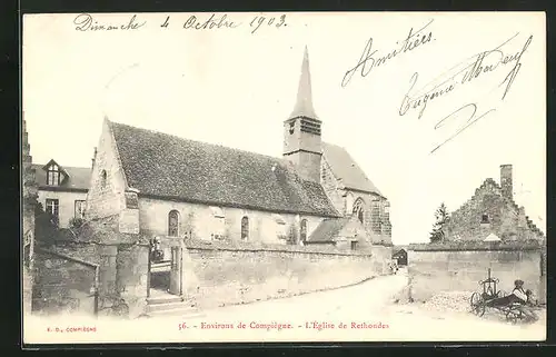 AK Rethondes, L`Église, Ansicht der Kirche