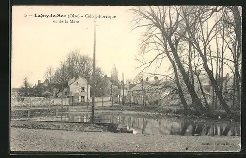 AK Lagny-le-Sec, Coin pittoresque vude la Mare