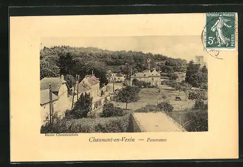 Präge-AK Chaumont-en-Vexin, Panorama