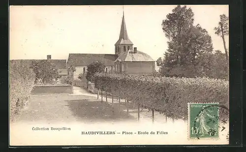 AK Haudivillers, Place, Ecole de Filles