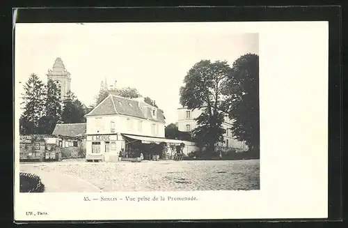 AK Senlis, Vue prise de la Promenade