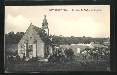 AK Roy-Boissy, Extérieur de l`Eglise et Cimetière