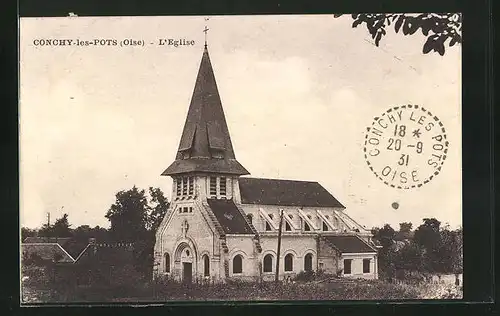 AK Conchy-les-Pots, L`Eglise