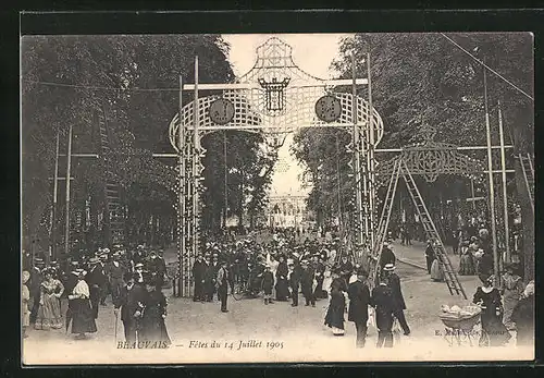 AK Beauvais, Fetes du 14 Juillet 1905