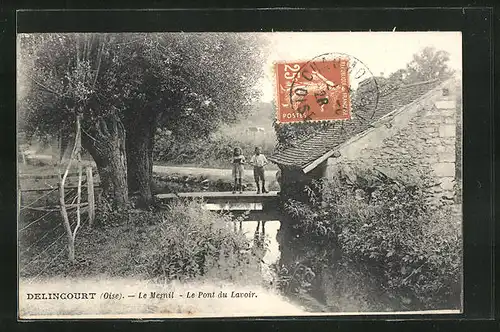 AK Delincourt, le Mesnil, le Pont du Lavoir