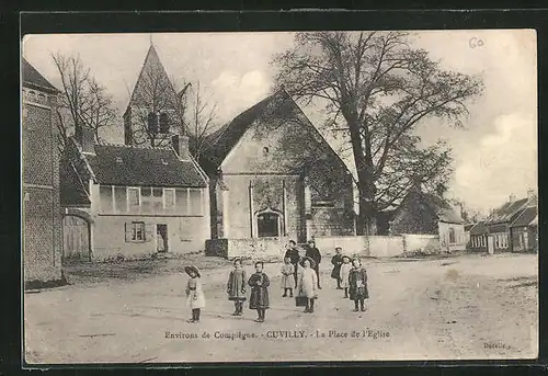 AK Cuvilly, la Place de l'Eglise