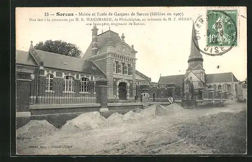 AK Sarcus, Mairie et Ecole de Garcons