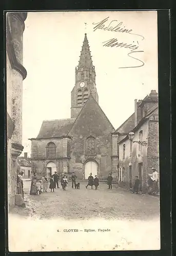 AK Cloyes, Facade du Eglise