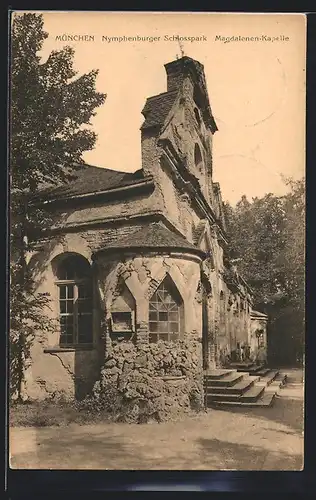 AK München, Nymphenburger Schlosspark, Magdalenen-Kapelle