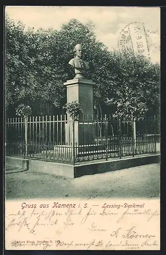 AK Kamenz, Lessing-Denkmal