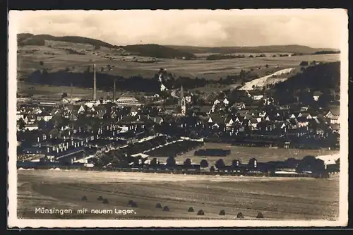 AK Münsingen, Blick auf die neuen Lager