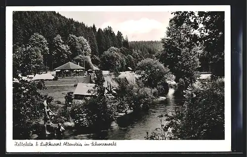 AK Altensteig i. Schwarzwald, Blick auf den Zeltplatz