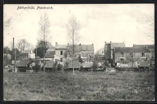 AK Betheniville, Teilansicht vom Ortsrand aus