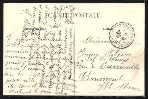 AK Frignicourt, Rue du Coton, Grande Guerre 1914-1916