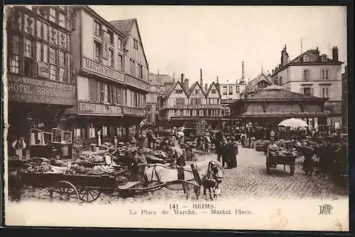 AK Reims, La Place du Marche