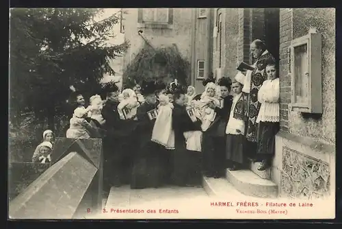 AK Val-de-Bois, Harmel Freres, Filature de Laine, Presentation des Enfants