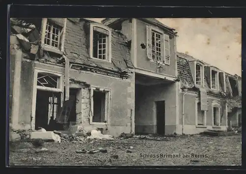 AK Reims, Schloss Brimont teils zerstört