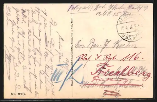 AK Somme-Py, Une rue après la guerre