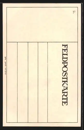 Künstler-AK Lavannes, Hindenburgplatz