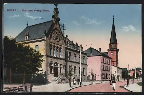 AK Duss i. L., Post und Evang. Kirche
