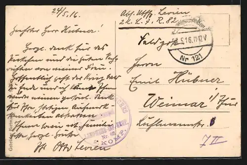 AK Delme, Strassenpartie mit Blick zur Kirche