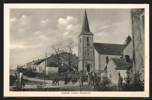 AK Mulsach, Ortspartie mit Kirche