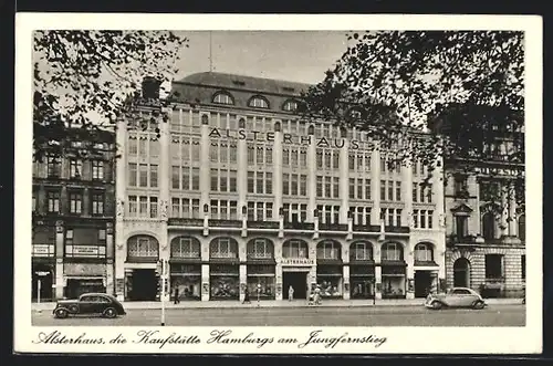 AK Hamburg-Neustadt, Jungfernstieg, Kaufhaus Alsterhaus