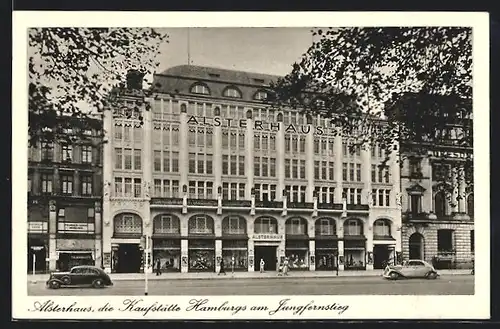 AK Hamburg-Neustadt, Jungfernstieg, Kaufhaus Alsterhaus