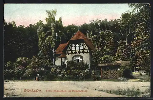 AK Wiesbaden, Gasthaus Försterhäuschen im Dambachtal