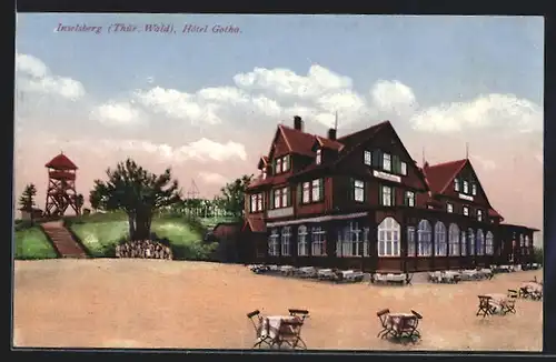 AK Inselsberg /Thür. Wald, Ansicht vom Hotel Gotha