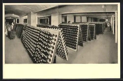 AK Freyburg a. U., Sektkellerei mit Rüttelkeller