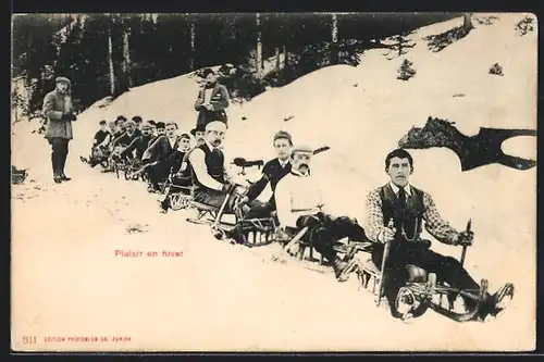 AK Plaisir en hiver, Schlitten
