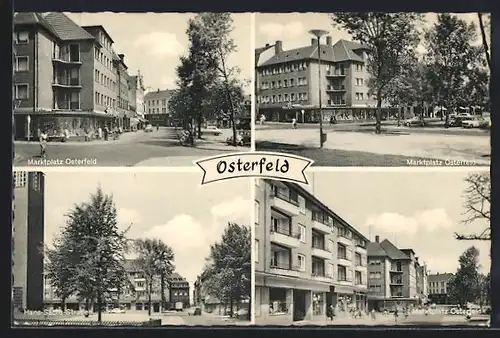 AK Osterfeld, Marktplatz, Hans-Sachs-Strasse