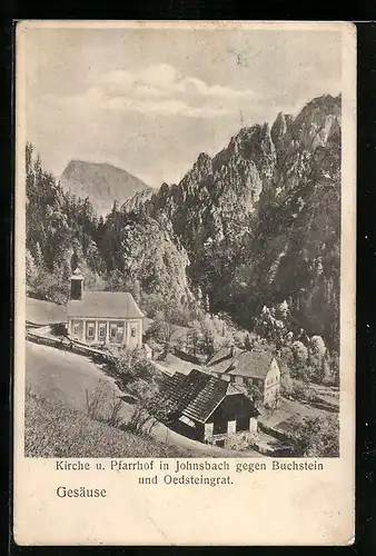 AK Johnsbach, Kirche und Pfarrhof