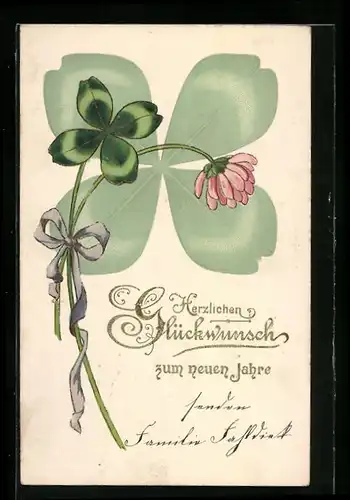 AK Blühendes Kleeblatt