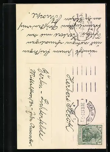 AK Schornsteinfeger mit Hufeisen