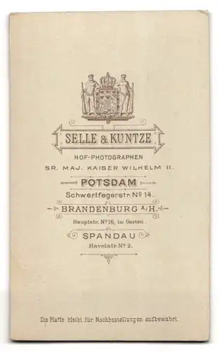 Fotografie Selle & Kuntze, Potsdam, Schwertfegerstr. 14, Bürgerlicher Herr mit Zwicker und Vollbart