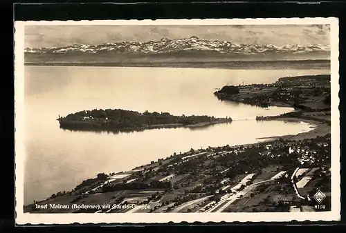 AK Insel Mainau /Bodensee, Ortsansicht mit Santis-Gruppe