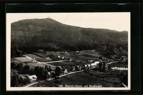 AK Oybin, Ortsansicht mit Hochwald