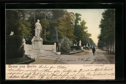 AK Berlin-Tiergarten, Denkmal Friedrich II. in der Siegesallee