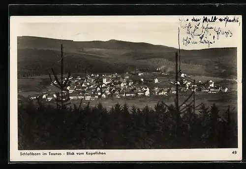 AK Schlossborn /Ts., Blick vom Kapellchen