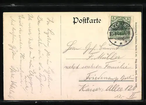 AK Lychen, Panorama hinter Wasser