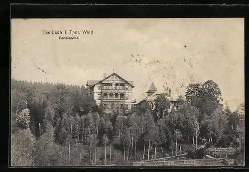 AK Tambach / Thür. Wald, Hotel Fürstenblick